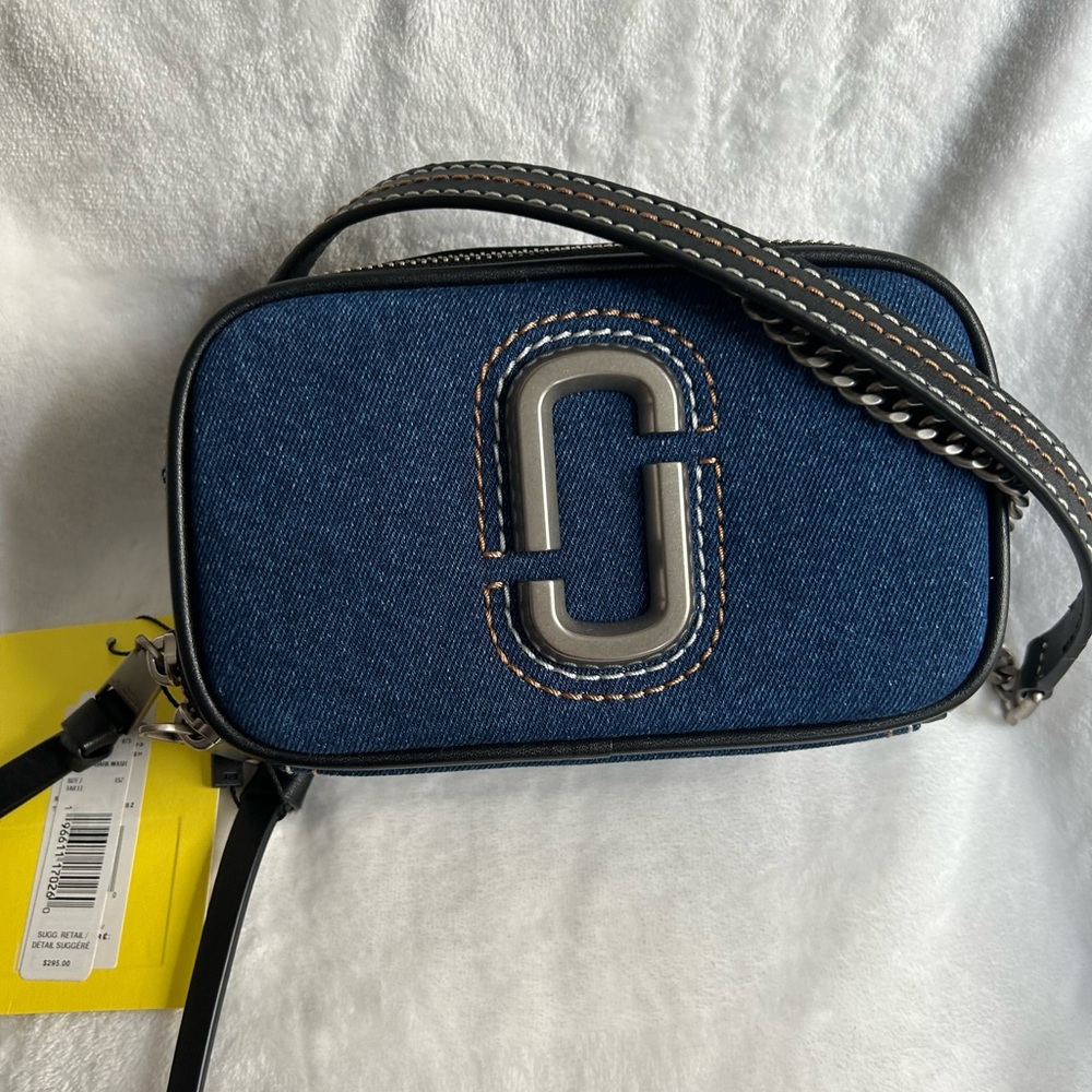 Marc Jacobs Blue Denim Crossbody Bag